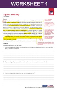 Graphic of Aquinas third way worksheet1